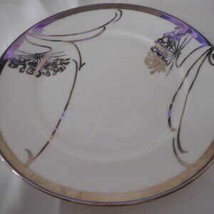 Bread Butter plate Floral Platinum K&A Krautheim